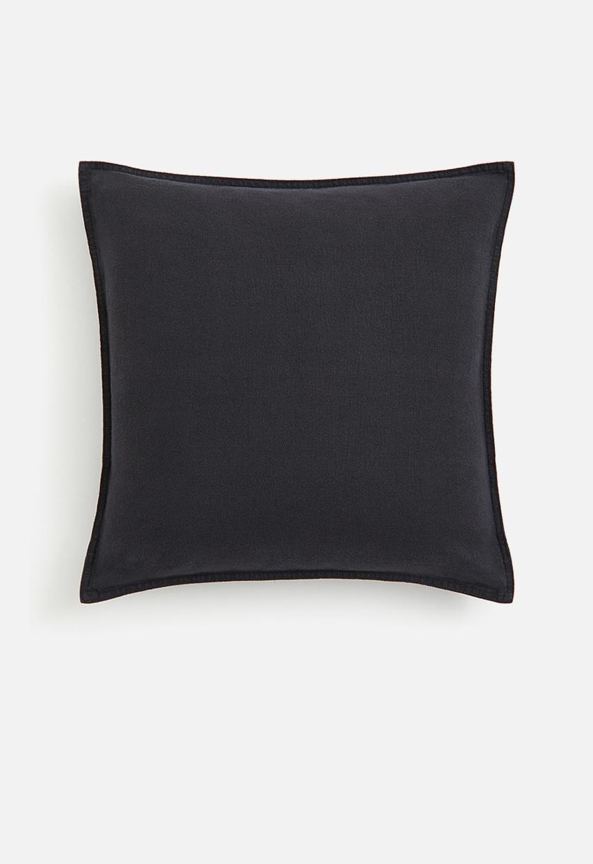 H&M - Linen-blend cushion cover - dark grey