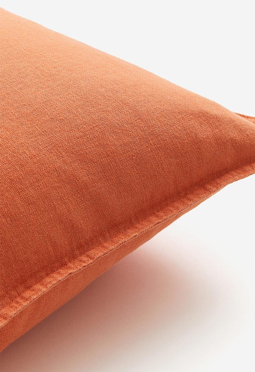H&M - Linen-blend cushion cover - orange