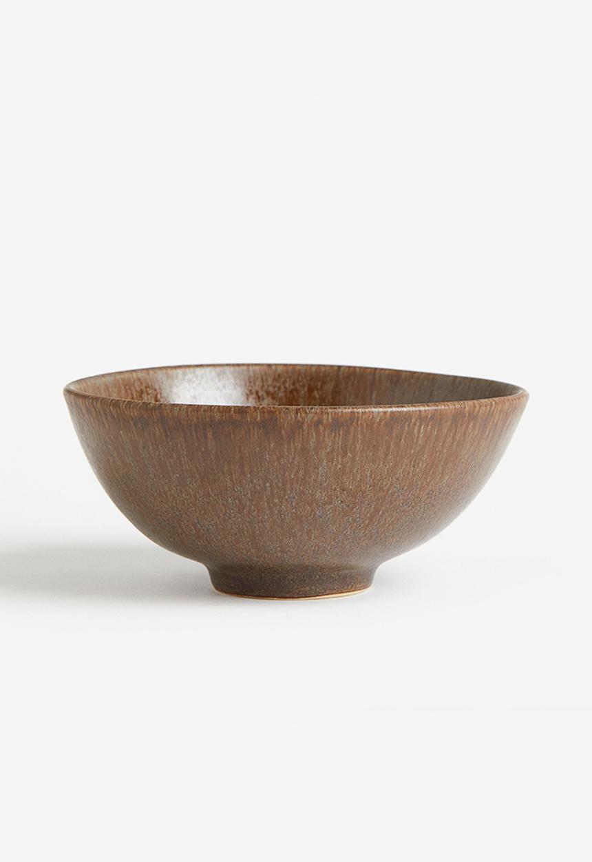H&M - Stoneware bowl - dark brown