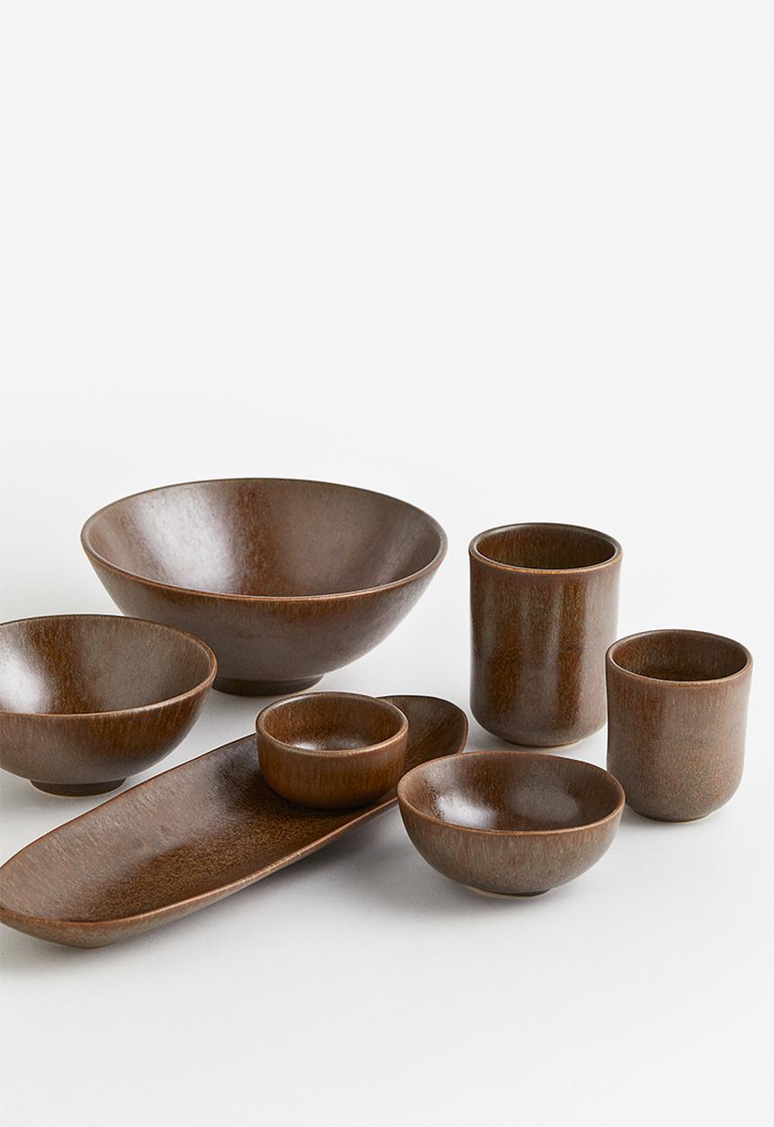 H&M - Stoneware bowl - dark brown