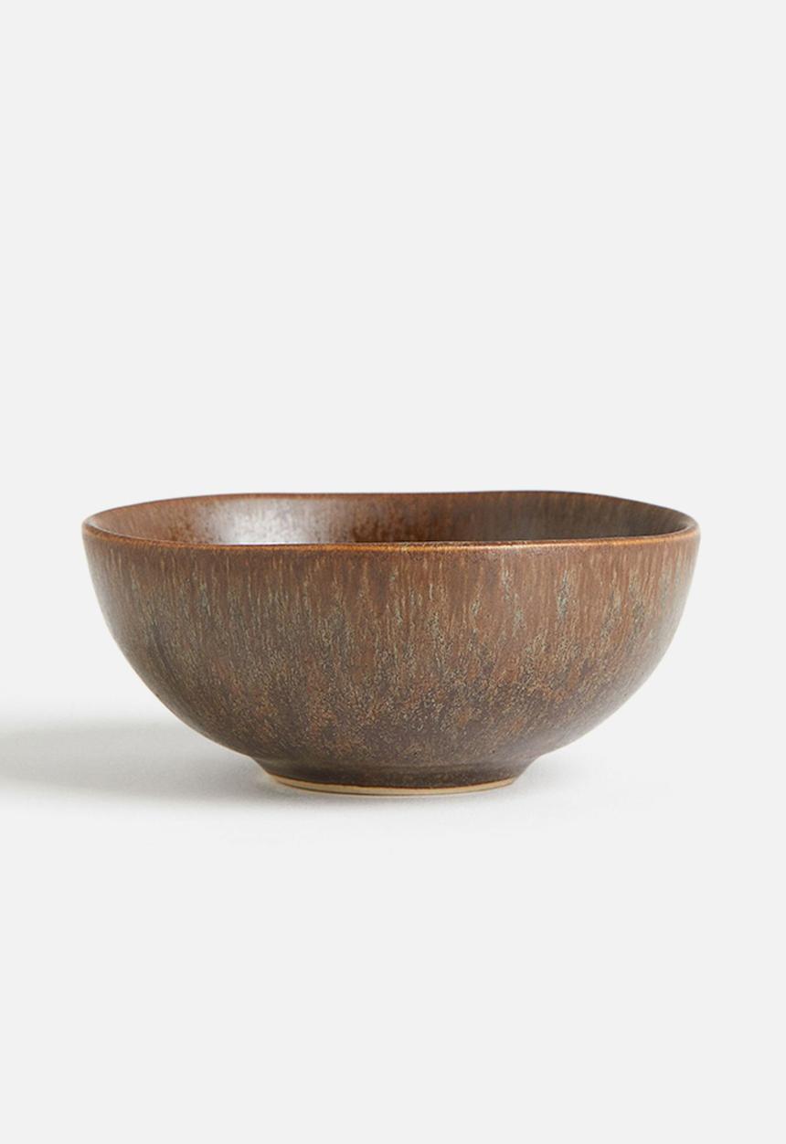 H&M - Small stoneware bowl - dark brown