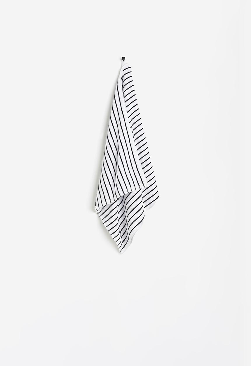 H&M - Striped bath towel - white, multi