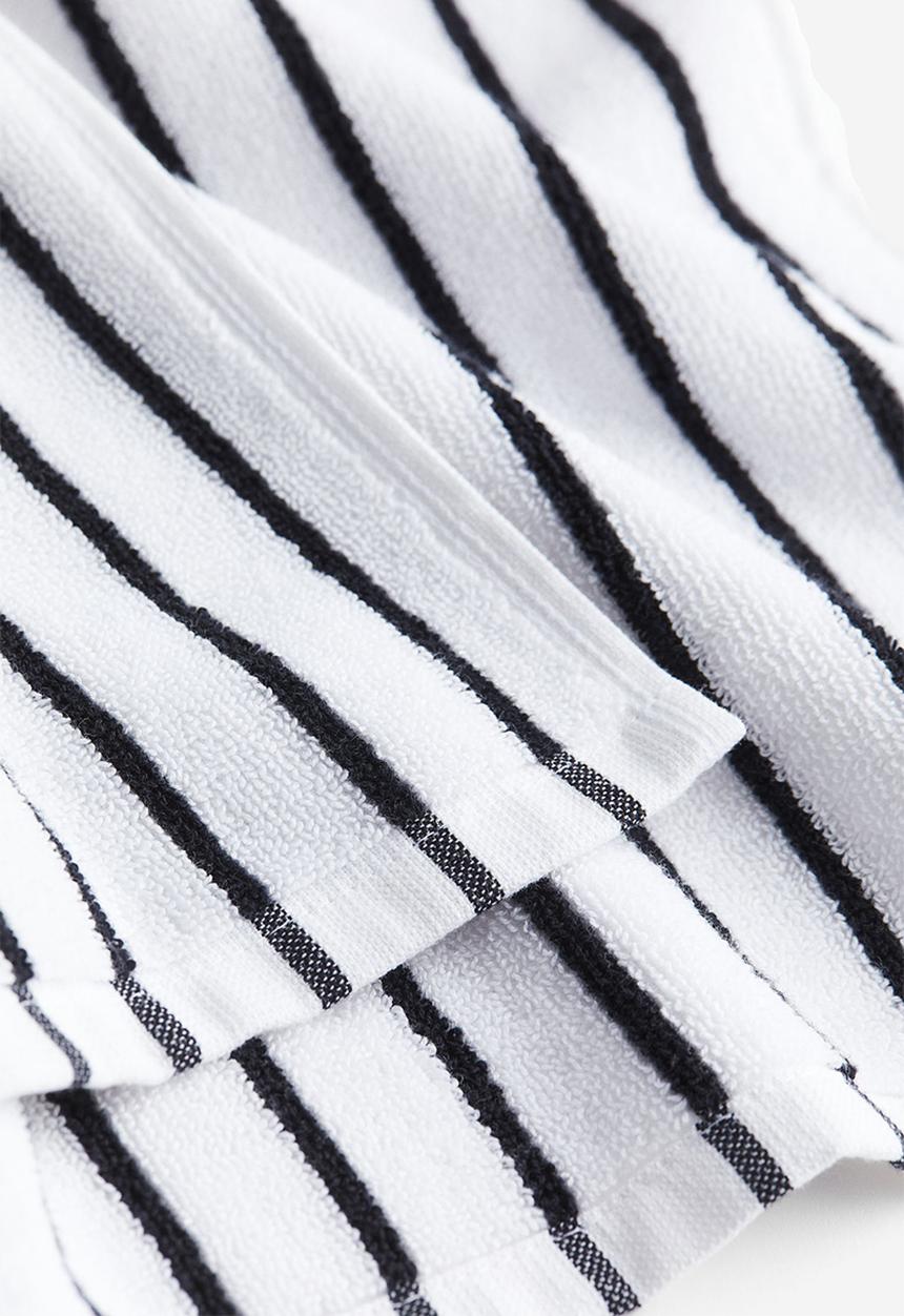 H&M - Striped bath towel - white, multi