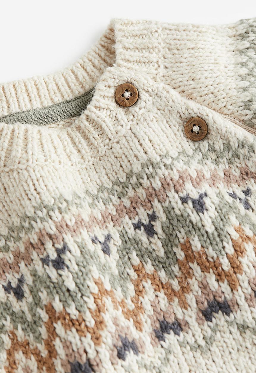 H&M - Jacquard-knit jumper - beige
