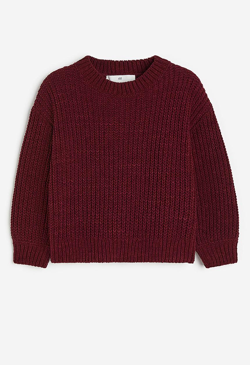 H&M - Knitted chenille jumper - red