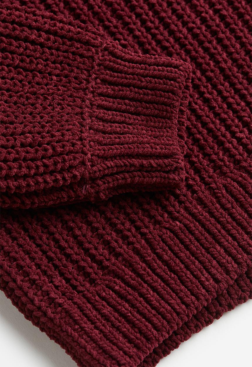 H&M - Knitted chenille jumper - red