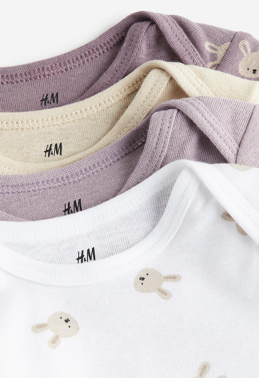 H&M - 5-Pack long-sleeved bodysuits - multi