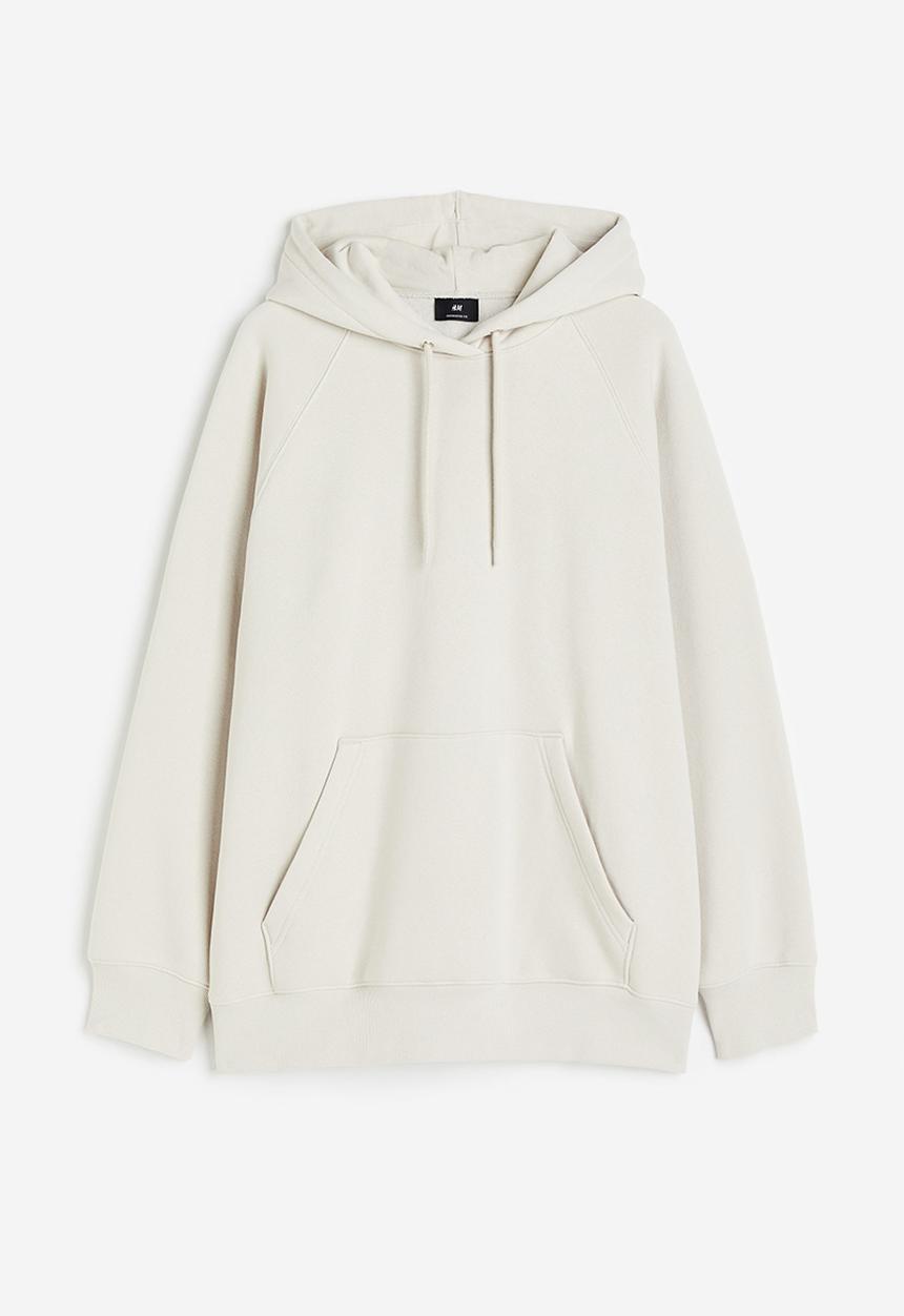 H&M - Oversized fit hoodie - light greige