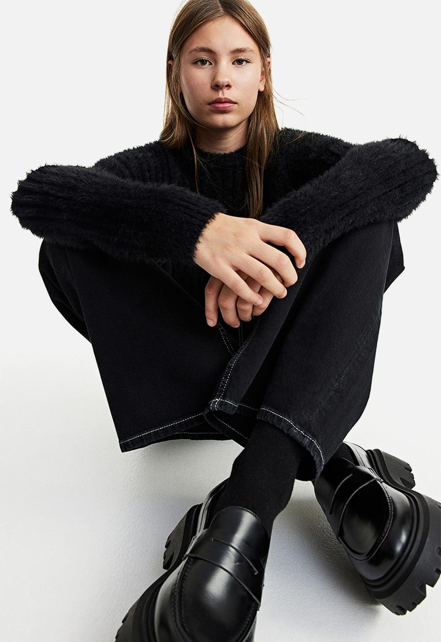 H&M - Fluffy jumper - black