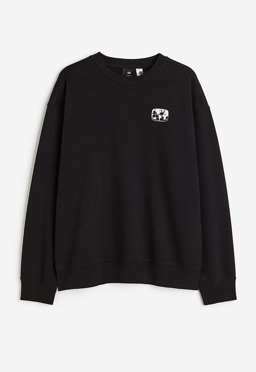 H&M - Loose fit sweatshirt - black the discovery channel 