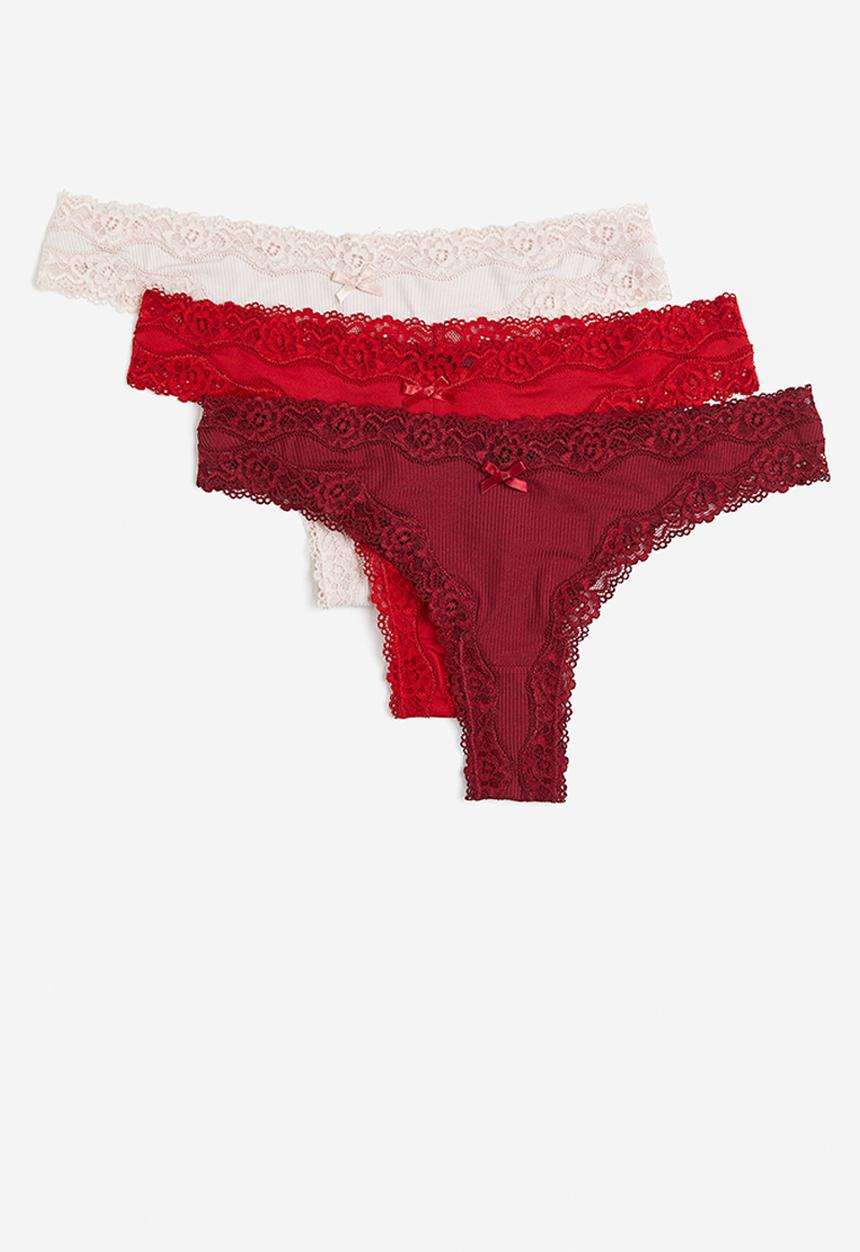 H&M - 3-Pack brazilian briefs - multi