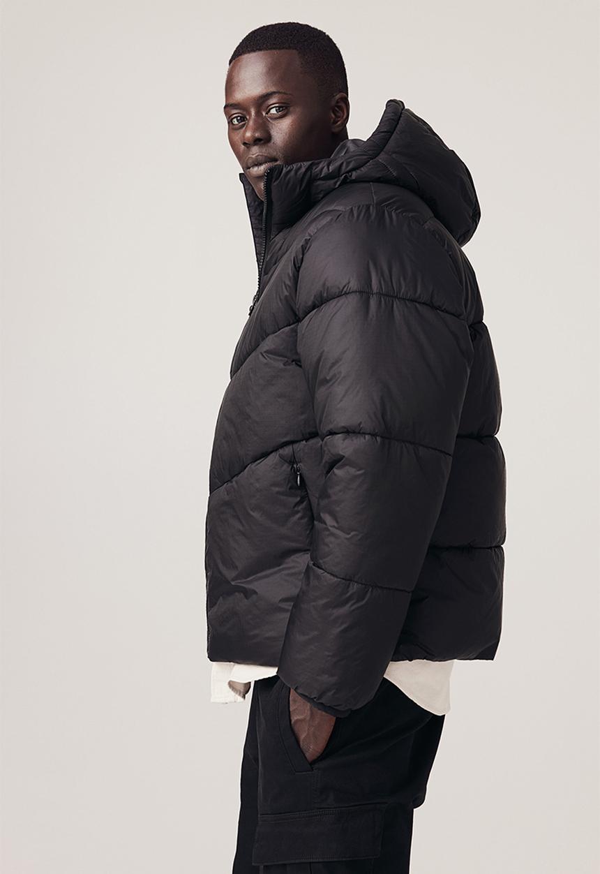 H&M - Loose fit water-repellent puffer jacket - black