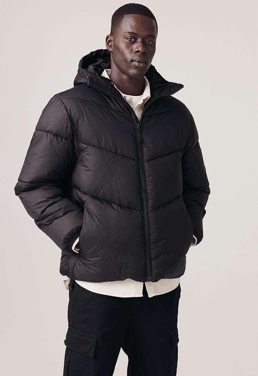H&M - Loose fit water-repellent puffer jacket - black