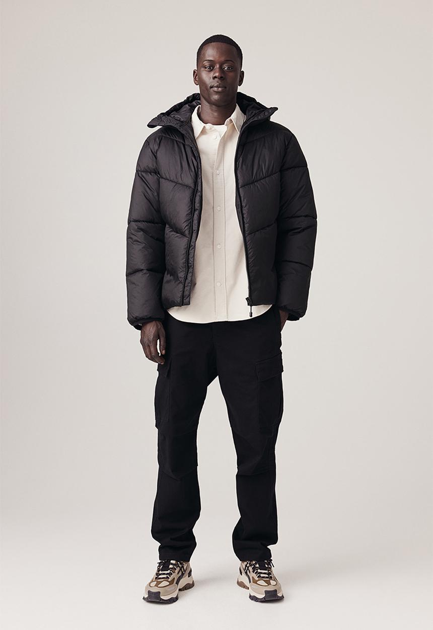 H&M - Loose fit water-repellent puffer jacket - black