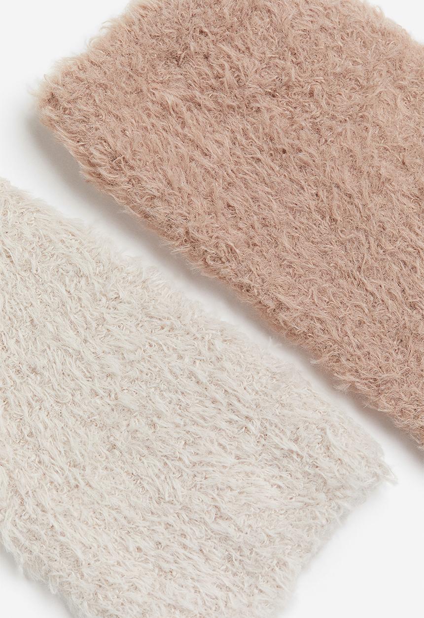 H&M - 2-Pack socks - beige & light beige