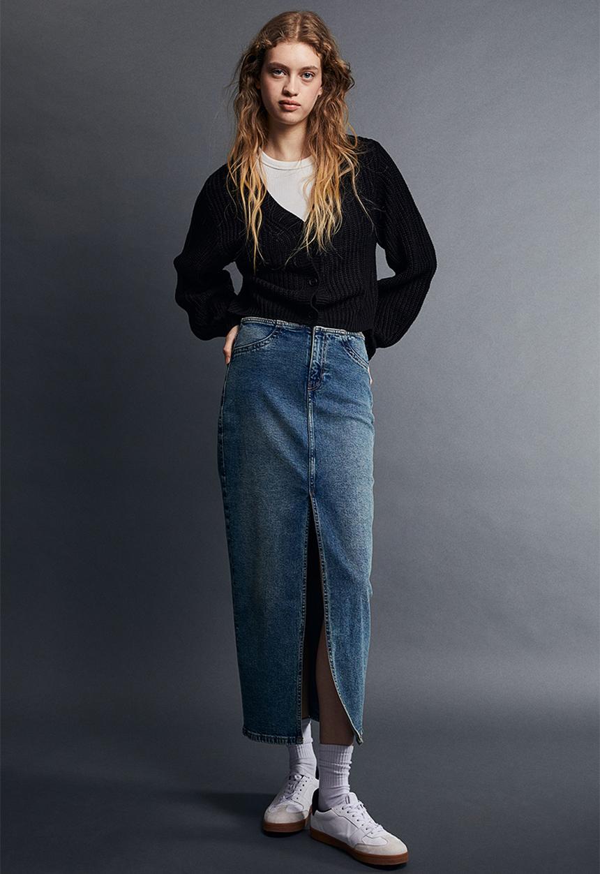 H&M - Balloon-sleeved cardigan - black
