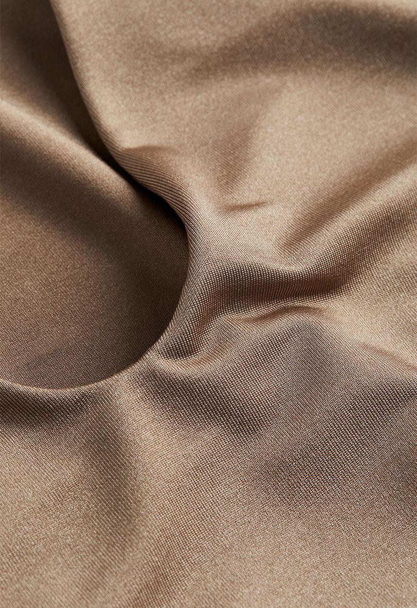 H&M - Cap-sleeved jersey body - beige