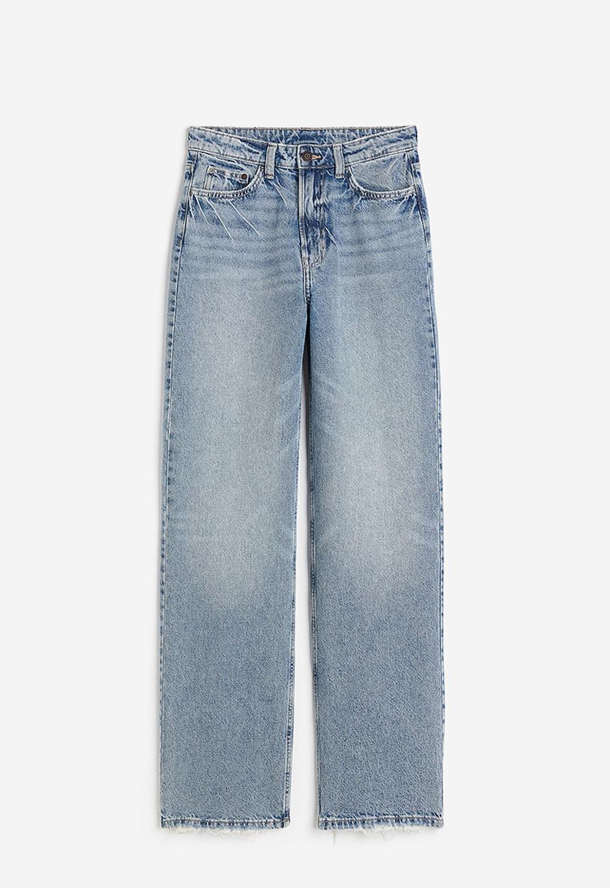 H&M - Wide ultra high jeans - denim blue