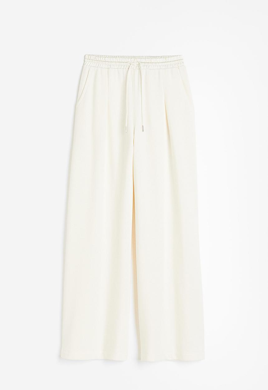 H&M - Pleat-detail joggers - cream