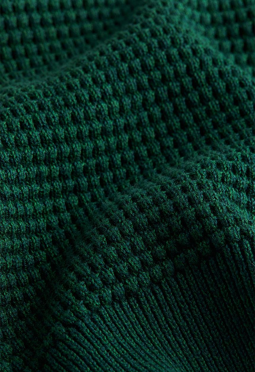 H&M - Waffle-knit jumper - dark green