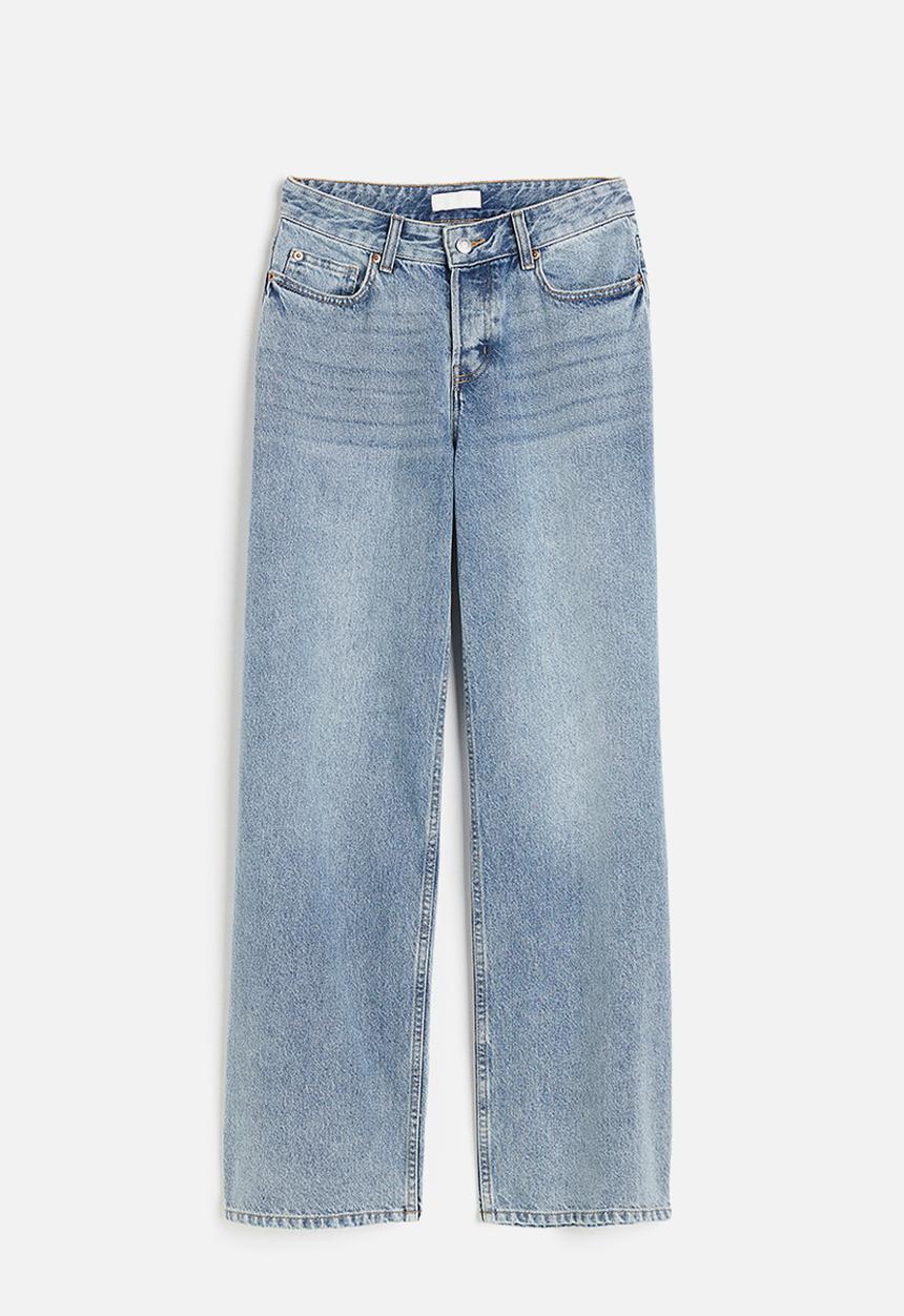 H&M - Wide regular jeans - light denim blue