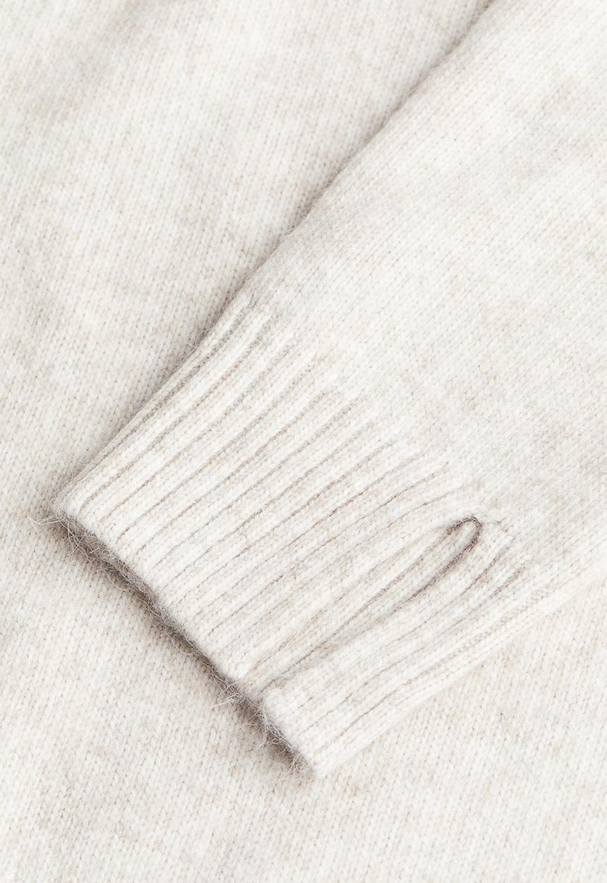 H&M - Turtleneck dress - light beige marl
