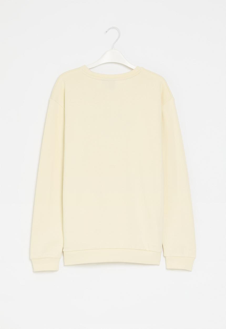 POLO - Girls daniella knit panel sweater - stone