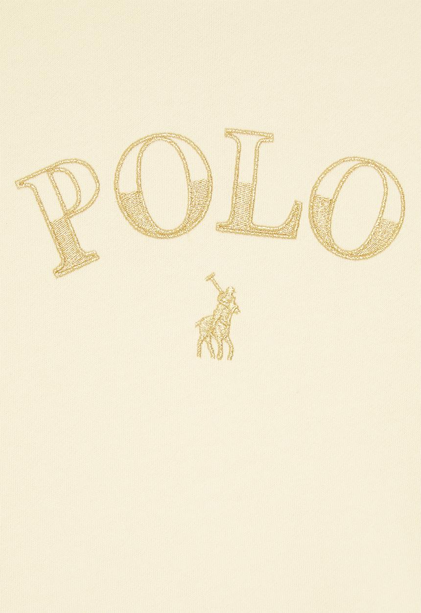 POLO - Girls daniella knit panel sweater - stone