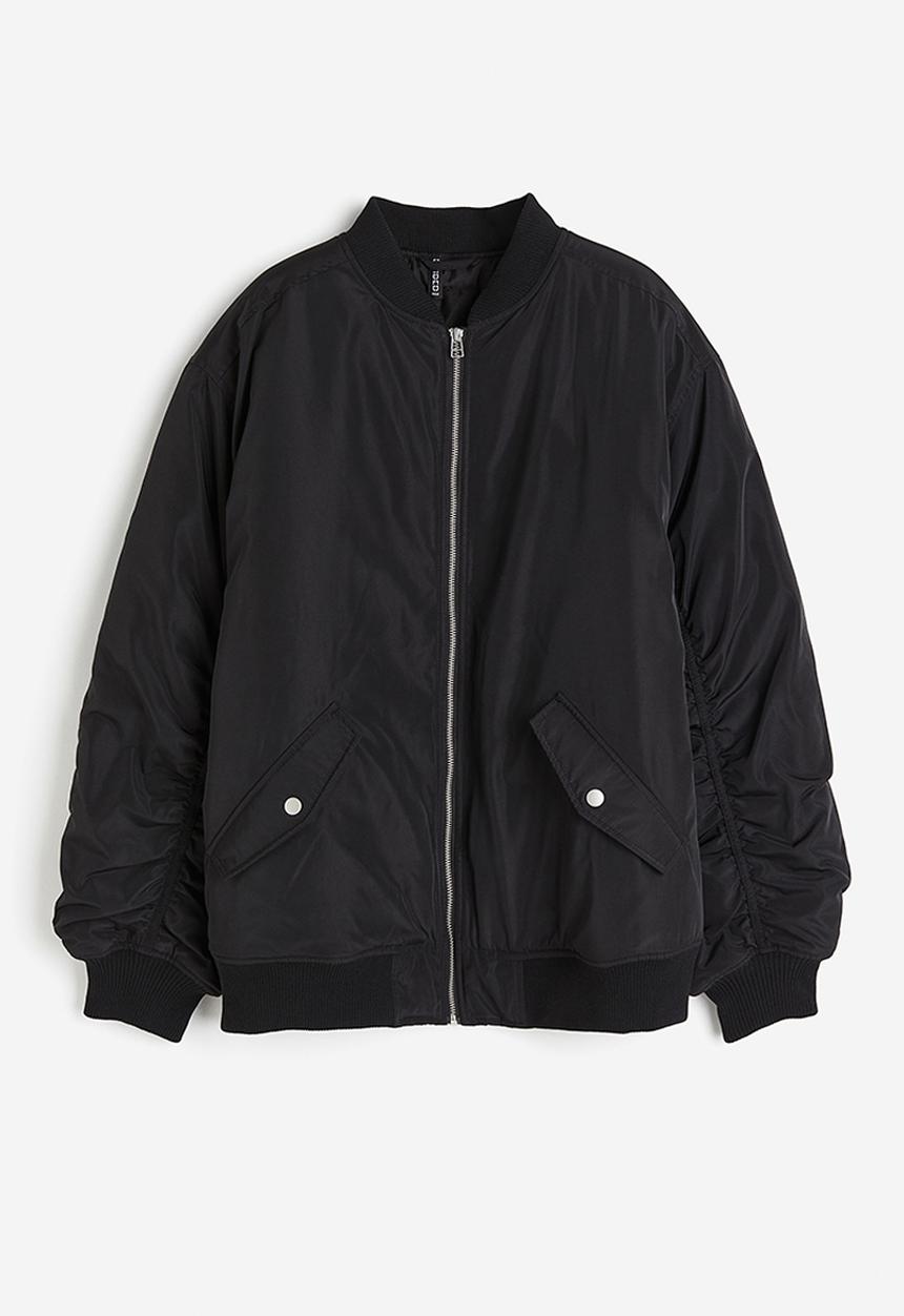 H&M - Oversized bomber jacket - black