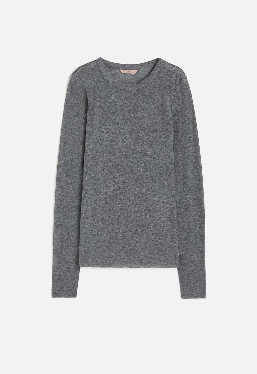 H&M - Lyocell-blend top - grey