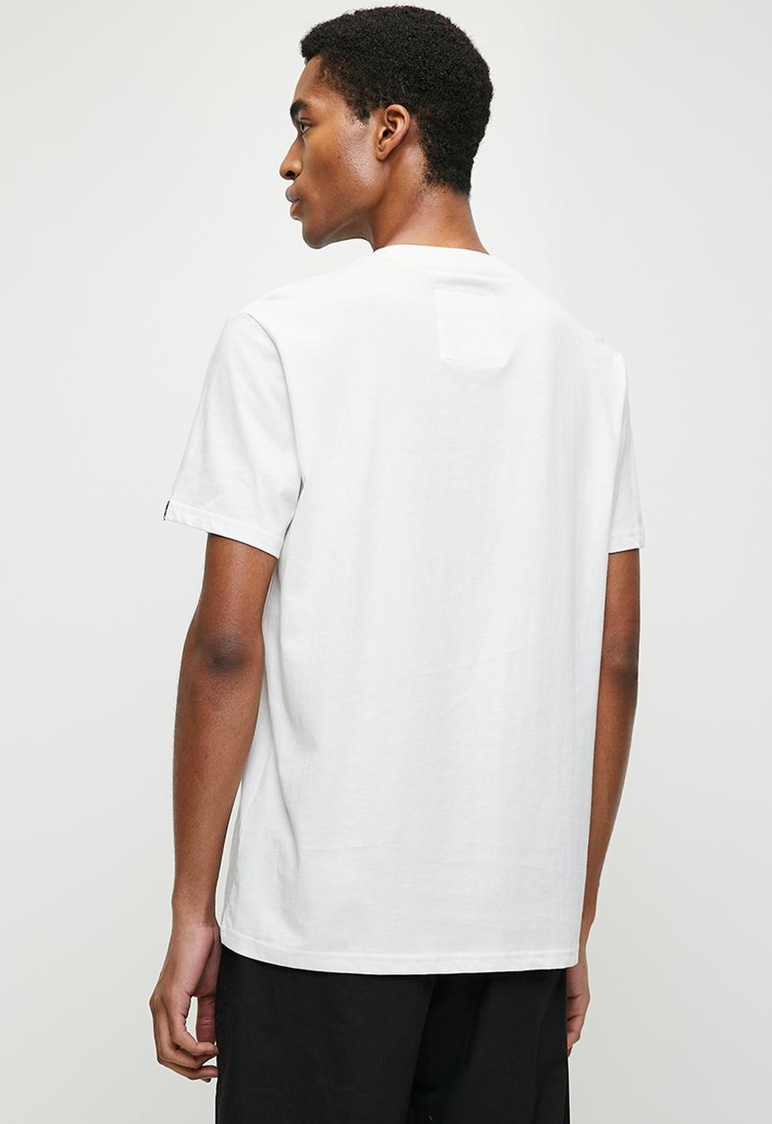 Aca Joe - Mens Aca Joe Towelling Applique Crew Tee Short Sleeve - Snow White