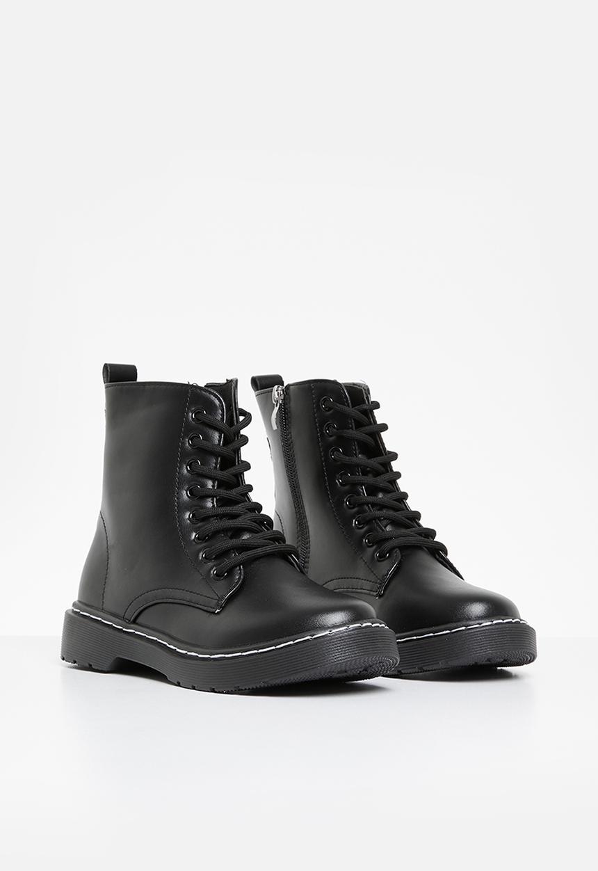 Pop Candy - Lace up boots - black