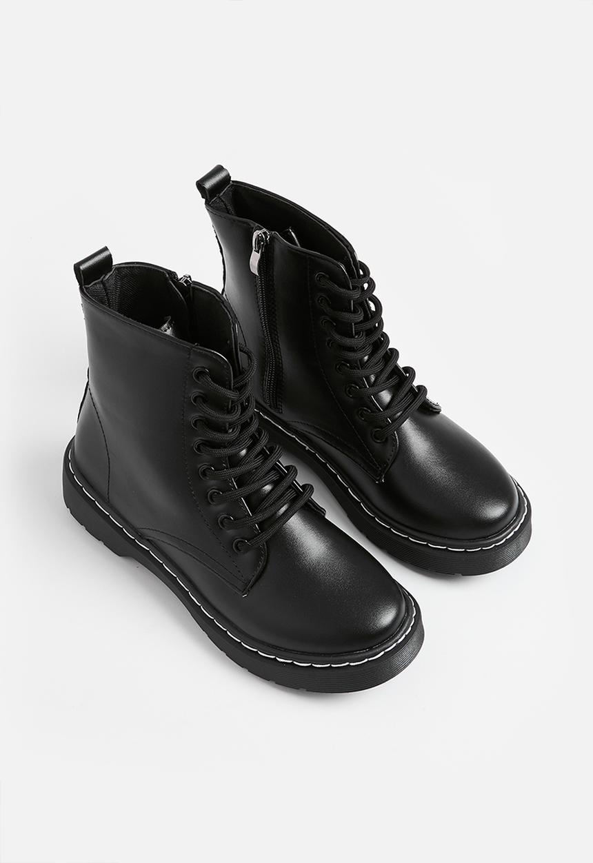 Pop Candy - Lace up boots - black