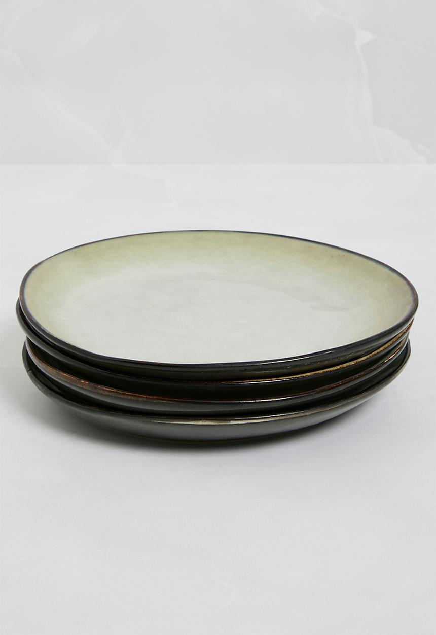 Sixth Floor - Moon side plate set of 4 - brown
