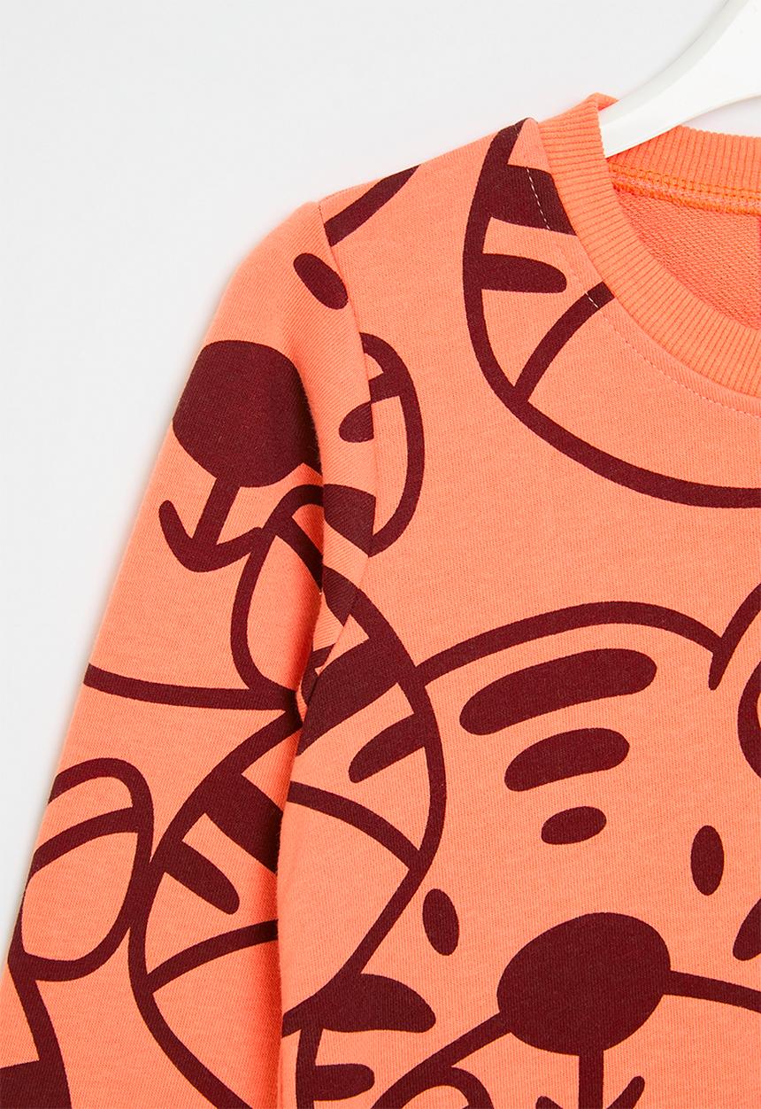 Pop Candy - Printed sweat top - orange