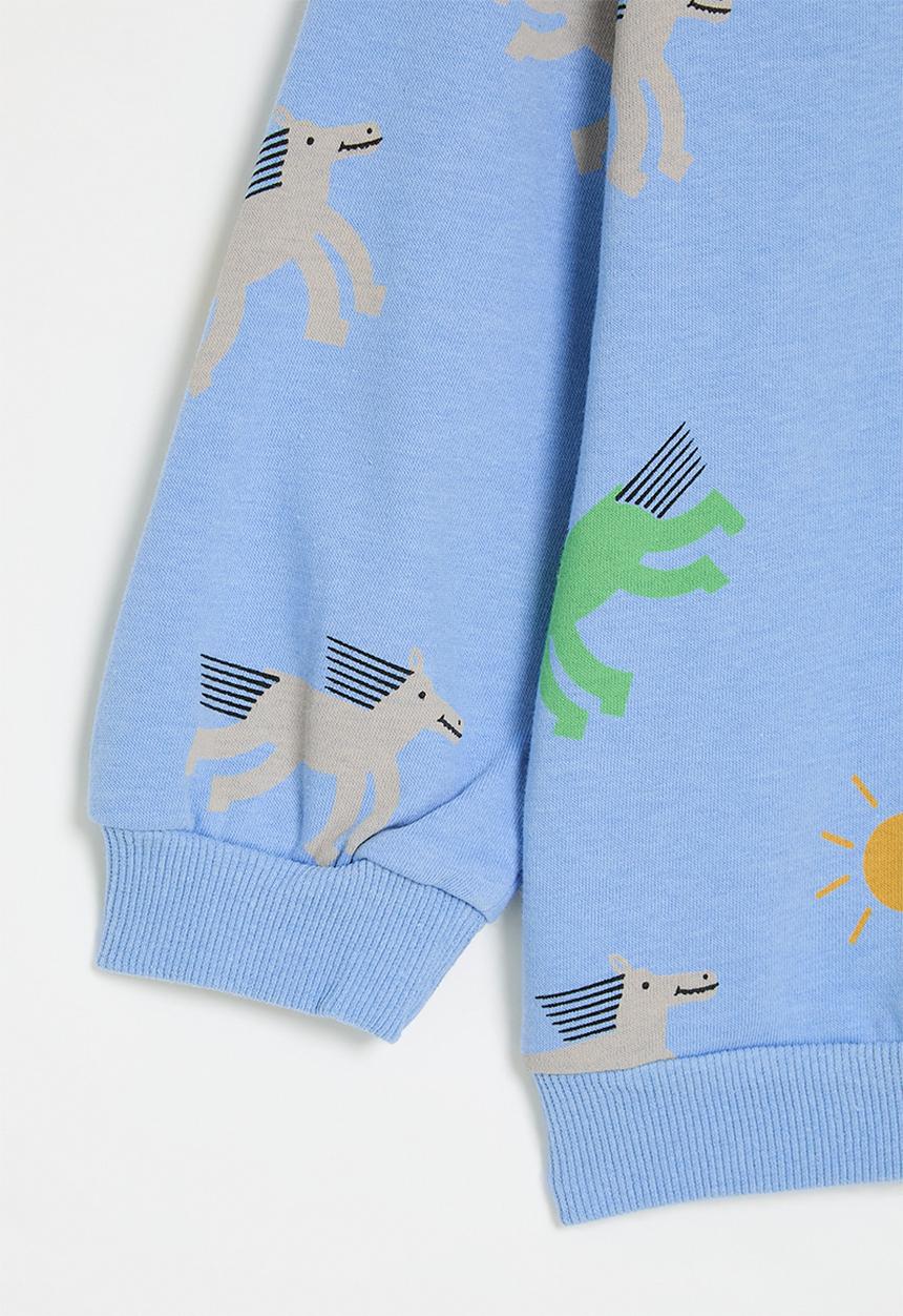 Pop Candy - Printed sweat top-blue