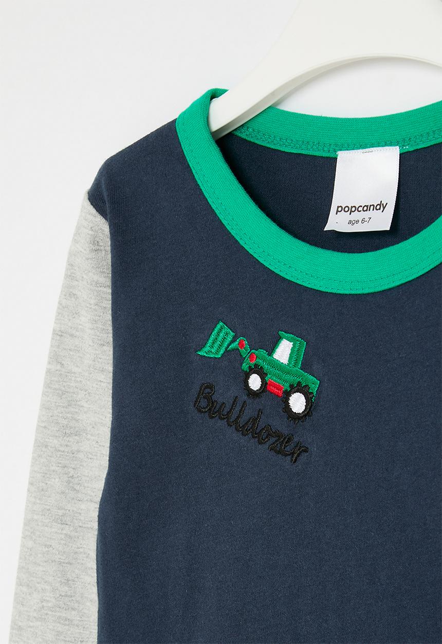 Pop Candy - Colour block tee - blue