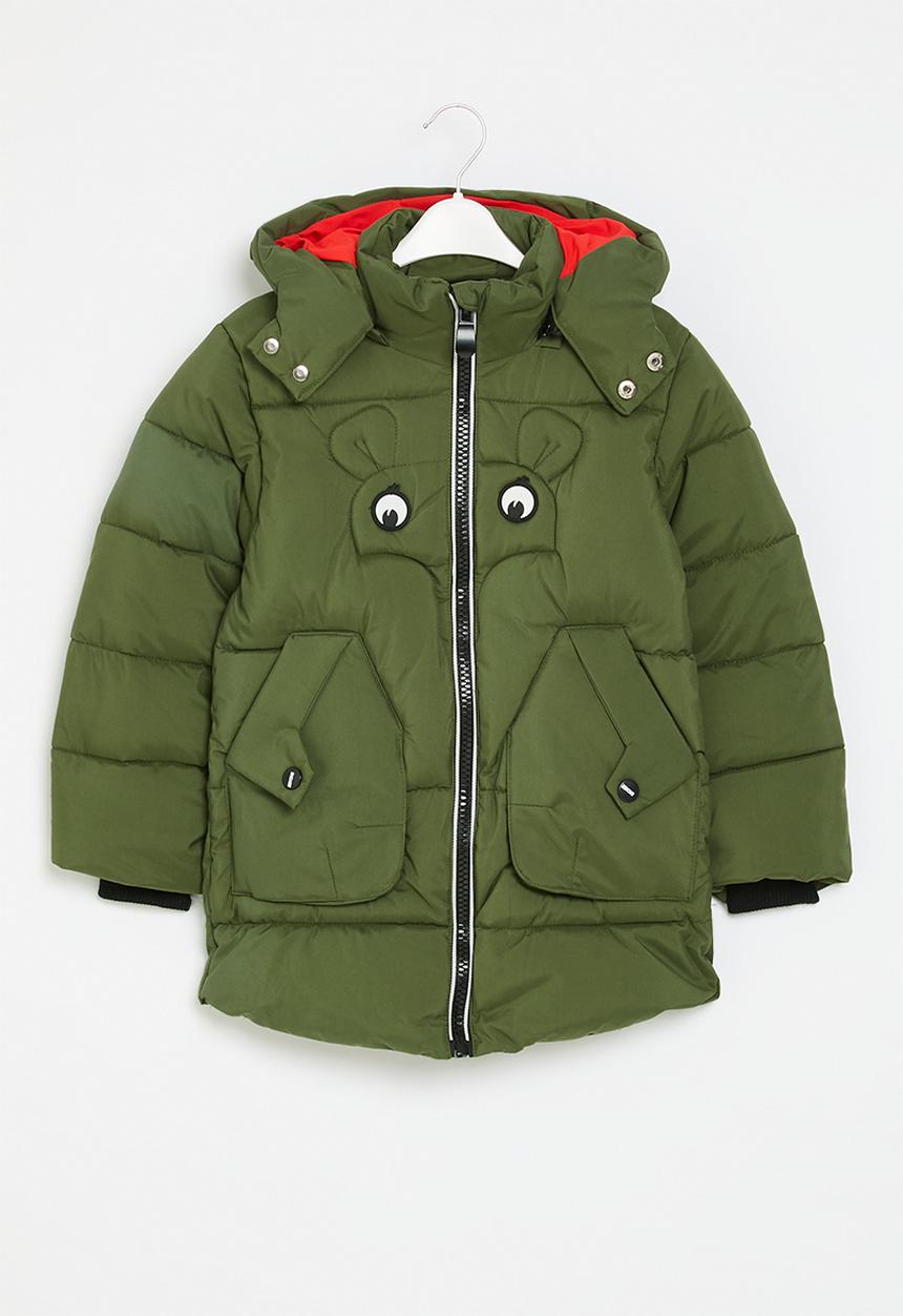 Pop Candy - Hooded puffer jacket - green