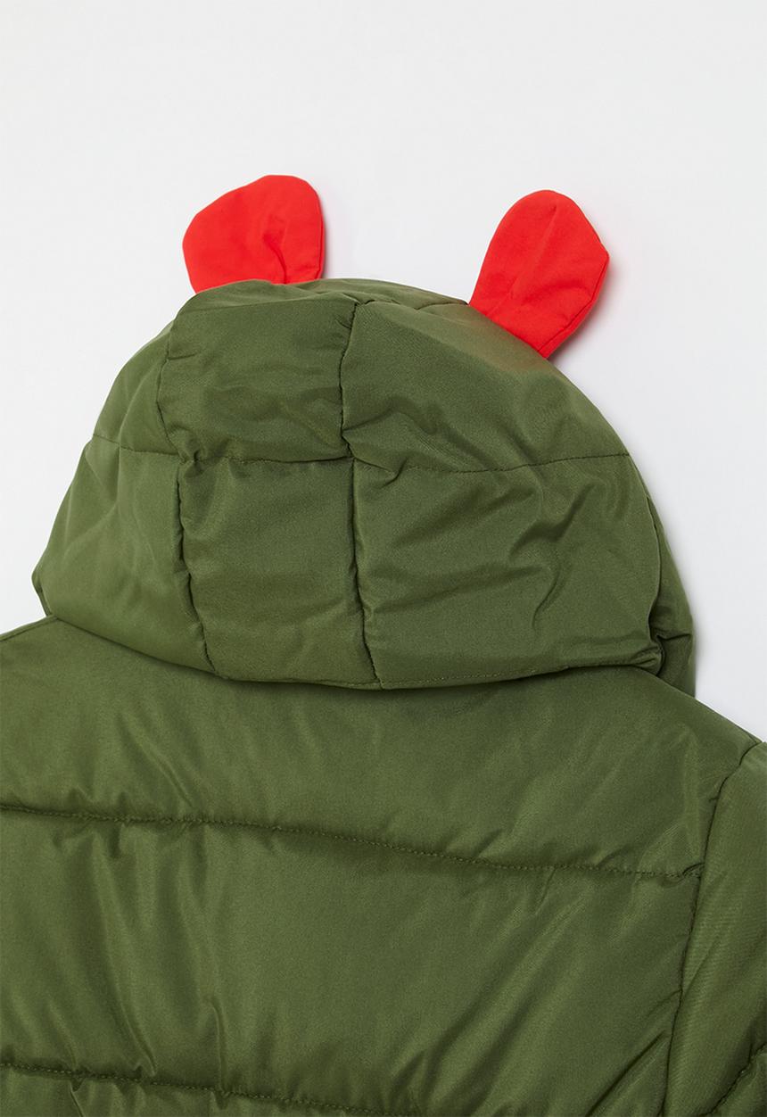 Pop Candy - Hooded puffer jacket - green