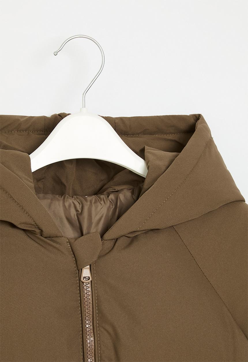 Pop Candy - Hooded puffer - khaki