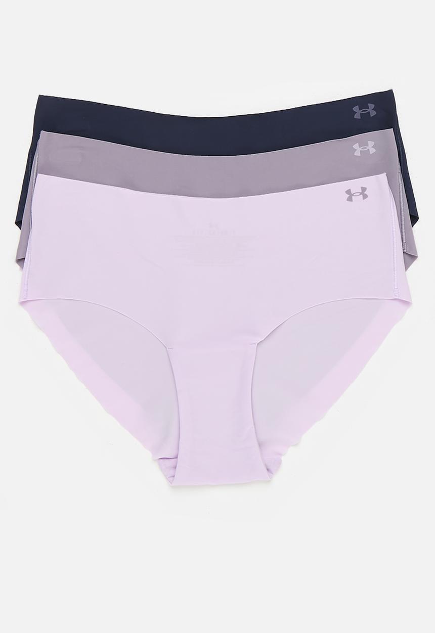 Under Armour - Underwear hipster No show hipster solid 3 pack - purple ace