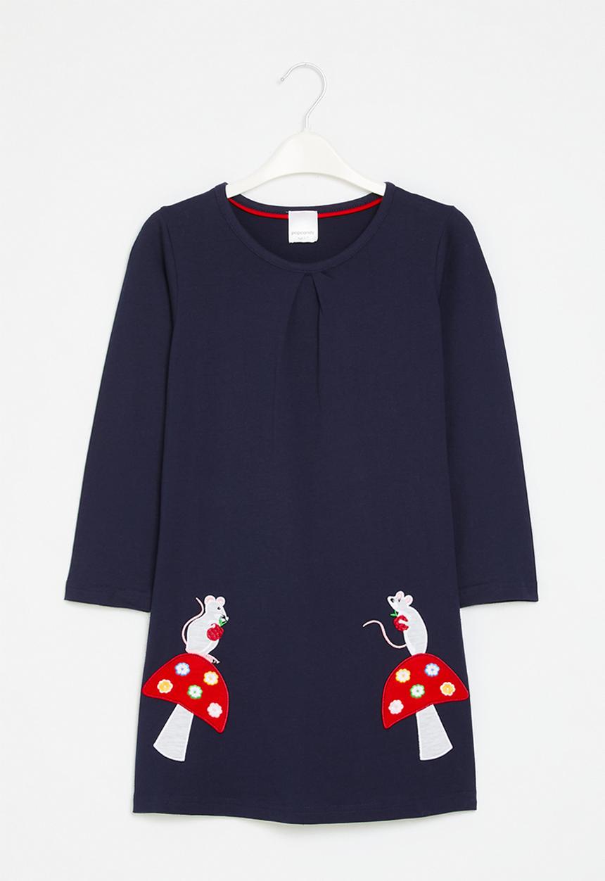 Pop Candy - Printed dress - navy