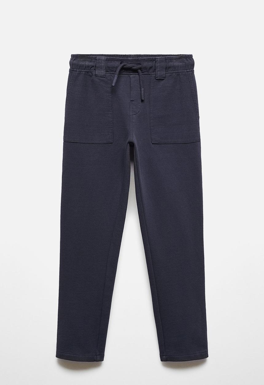 MANGO - Trousers manacor - navy