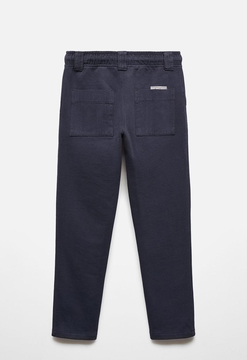 MANGO - Trousers manacor - navy