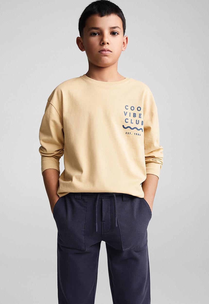 MANGO - Trousers manacor - navy