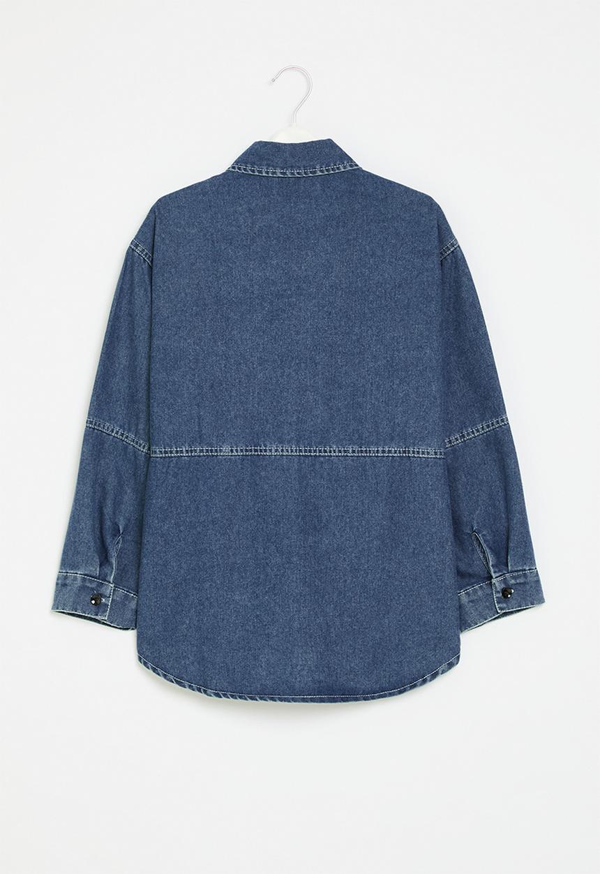 Pop Candy - Denim overshirt - blue
