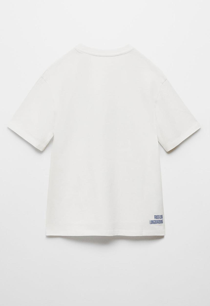 MANGO - T-shirt board - offwhite