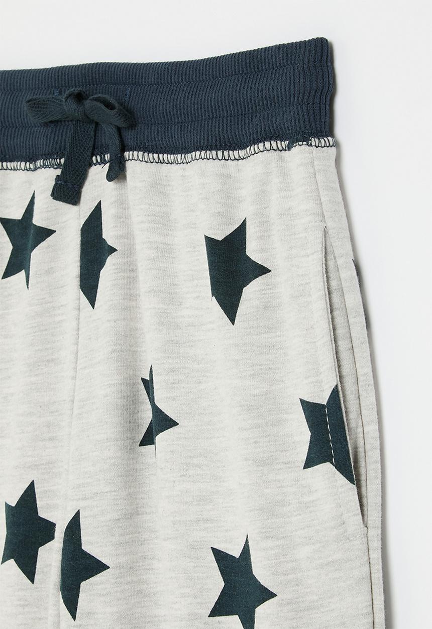 Pop Candy - Printed sweat pants - grey & navy