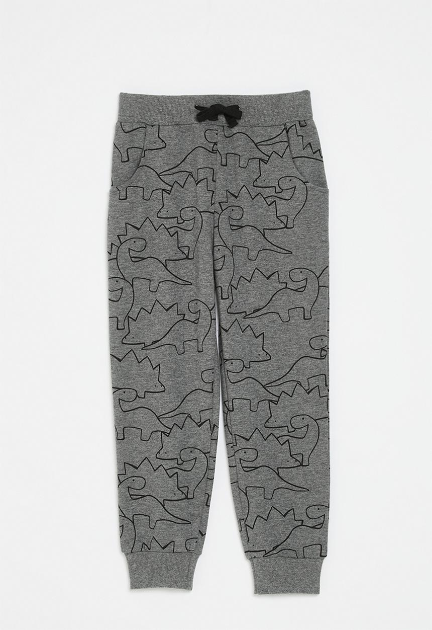 Pop Candy - Dino print sweat pants - grey