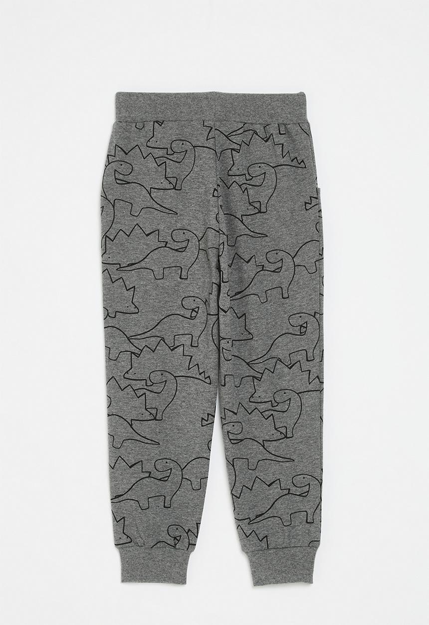 Pop Candy - Dino print sweat pants - grey
